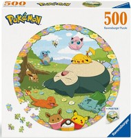 Ravensburger PUZZLE*500 Teile*Rund*Blumige Pokemon*Ovp