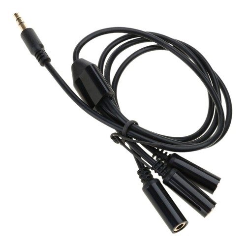 3.5mm Headphone Radio Splitter Cable 1 to 3/6 Male to Female Extension Cable - Picture 2 of 16