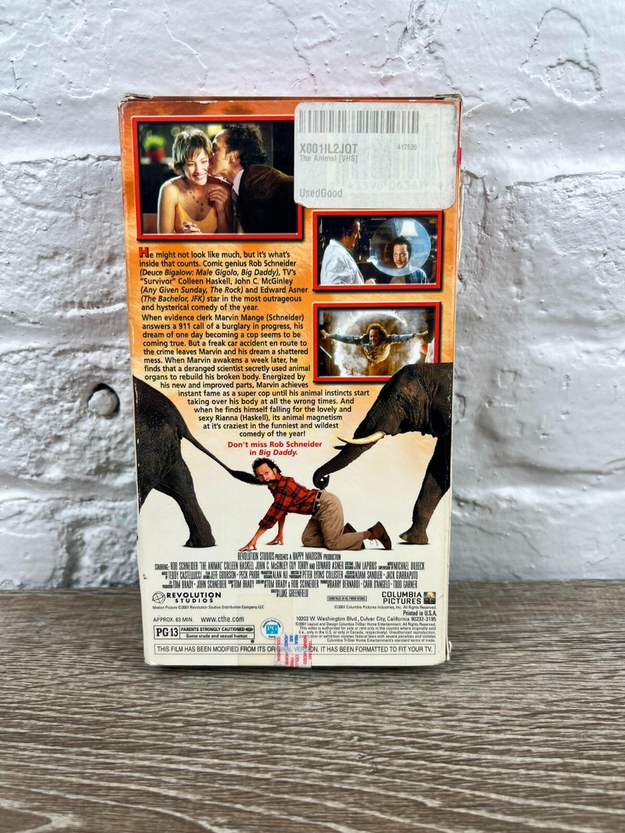 2001 Revolution Studios The Animal Movie VHS Starring Rob
