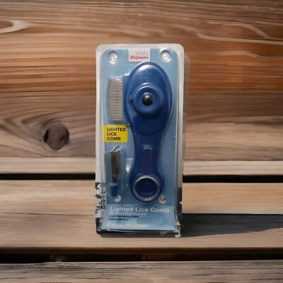 Walgreens Lighted Lice Comb 2 Interchangeable Pin Combs With Handheld Magnifier