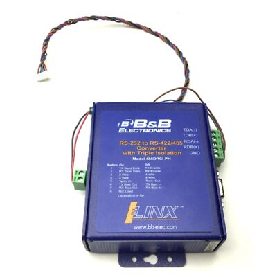 B&B Electronics 485DRCI-PH Converter w/ Triple Isolation, RS-232 to RS422/485