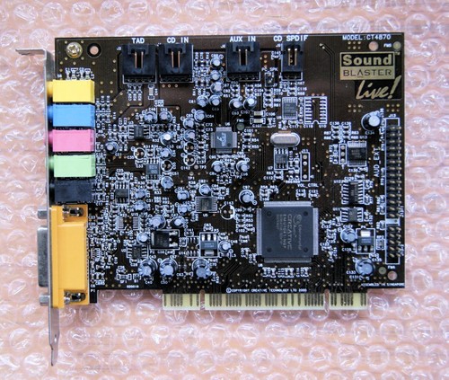 Creative Labs Sound Blaster Live PCI Sound Card Model CT4870 - Picture 1 of 3