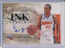 SEAN SINGLETARY 2009-10 UPPER DECK SP SIGNATURE EDITION INK CREDIBLE AUTO /499
