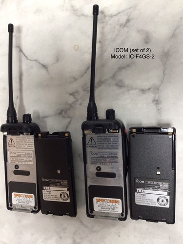 ICOM IC-F4GS-2 Handheld Radios SET OF 2 - Picture 2 of 2