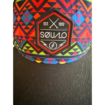 Sou/Lo Multi Color Aztec Print Black Adjustable Hat Cap | eBay