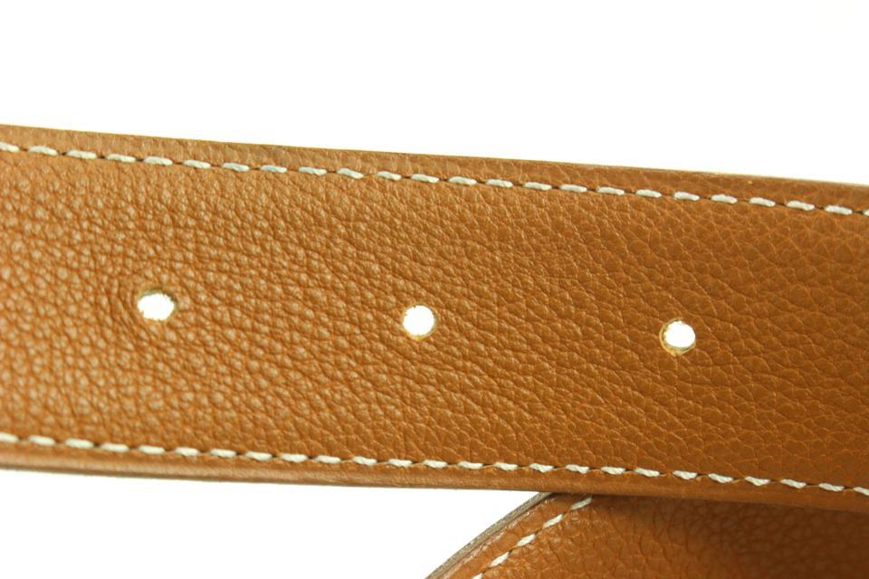 Hermès 32mm Martelee Reversible H Logo Belt Hammered Buckle 85h629s Hermès 32mm Martelee Reversible H Logo Belt Hammered Buckle  main image 3