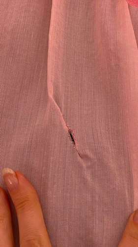Vintage 1970s pink maxi dress formal, 1930s style puffed sleeve princess XS - Picture 4 of 5