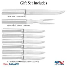 RADA CUTLERY S7S MEAT LOVER'S GIFT SET ALUMINUM HANDLE MADE IN USA