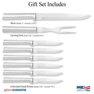 RADA CUTLERY S7S MEAT LOVER'S GIFT SET ALUMINUM HANDLE MADE IN USA