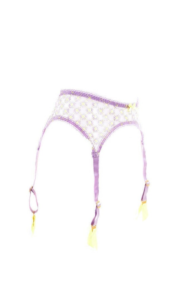 AGENT PROVOCATEUR Womens Suspenders Lingerie Printed Purple Size M eBay