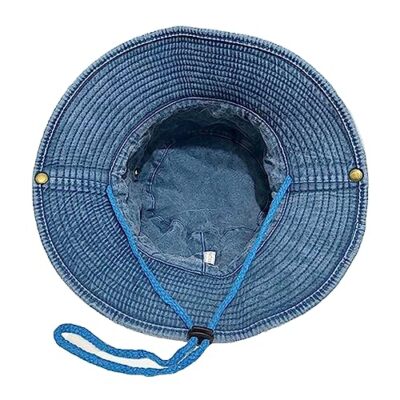 Jeans Denim Cowboy Hat for Women Y2k Crystal Star Washed  display picture 2