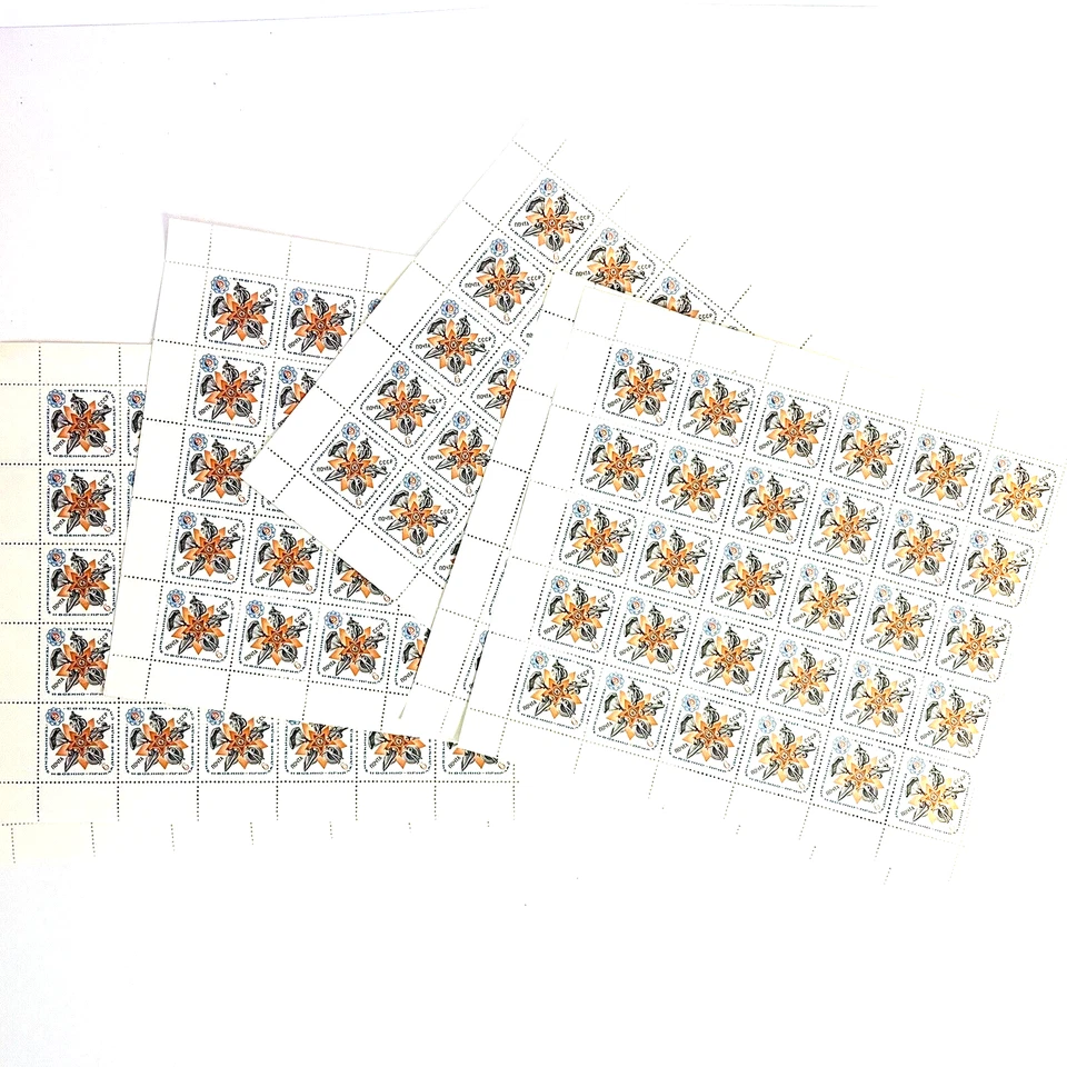 Lote De 9 Hojas Estampillas De Colección Rusia URSS Deportes Paracaidismo Jet Ski 1983 Foto 3 de 4