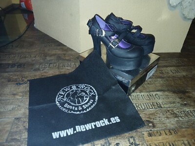 New Rock Negro High Heels NEU Größe 39 Nie Getragen, Mit Original Karton 