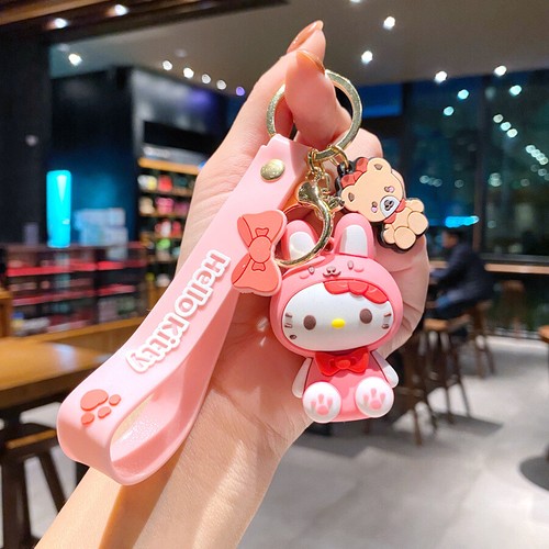 Anime Kuromi Keychain Cute Cartoon Key 3D Doll Toys Bag Pendant Game Gift - Picture 155 of 258