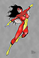 Spider-Woman "Marvel Comics" Pop Art Print - 13 x 19 Poster