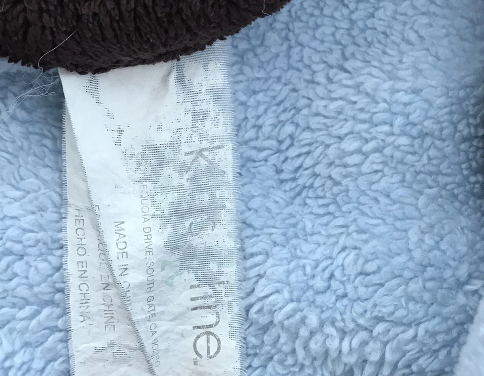 Raro Difícil de Encontrar Kidsline 3 Cuadrados Acolchados Manta Azul Velero Coche Avión Lovey R4 Foto 4 de 4