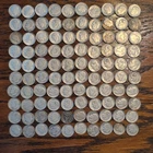 Lot Of 100 Silver Dimes.  1950-1959