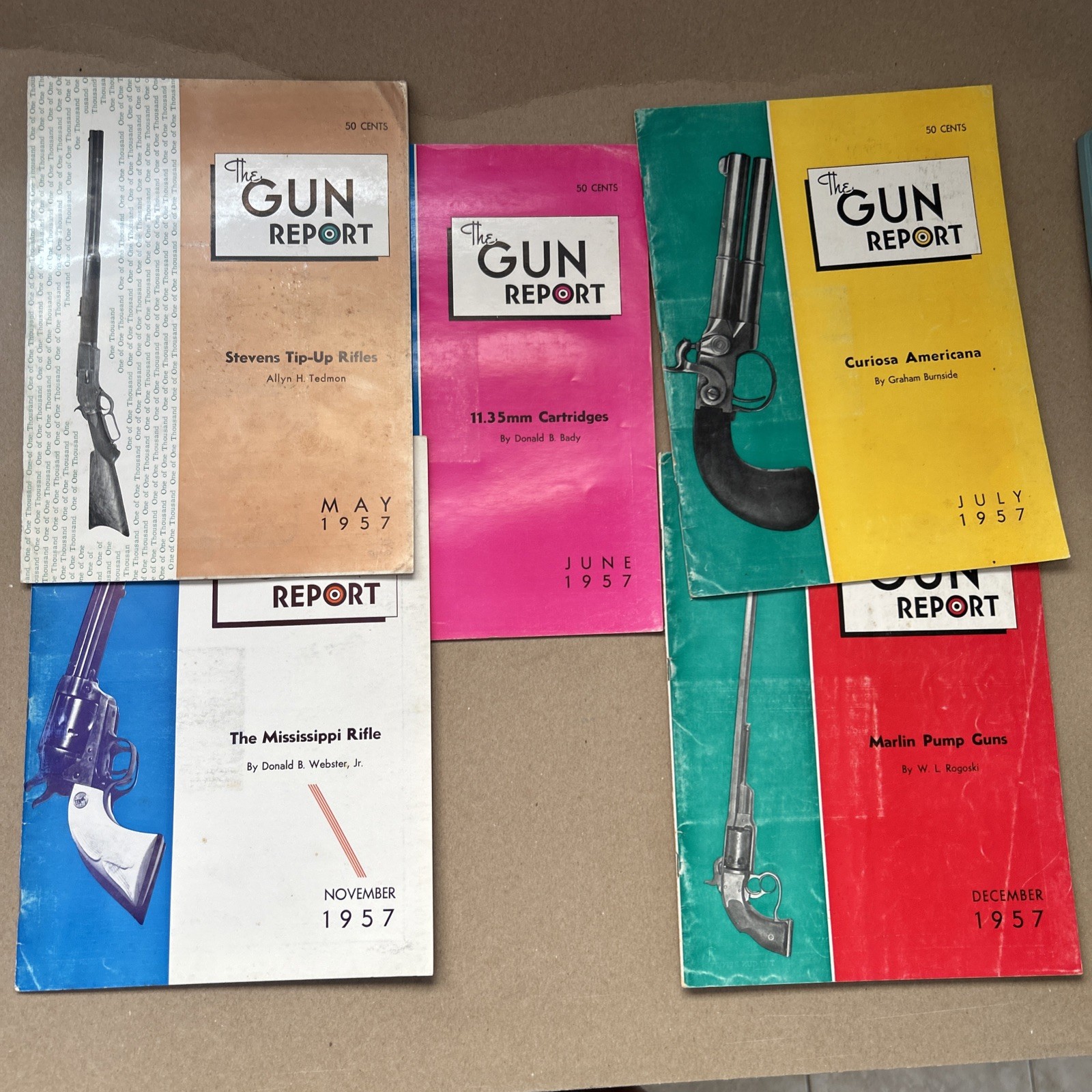 the gun report magazine Lot (5) 1957