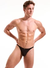 N2N Bodywear Men's Black Night Thong Underwear, M Black - NWT