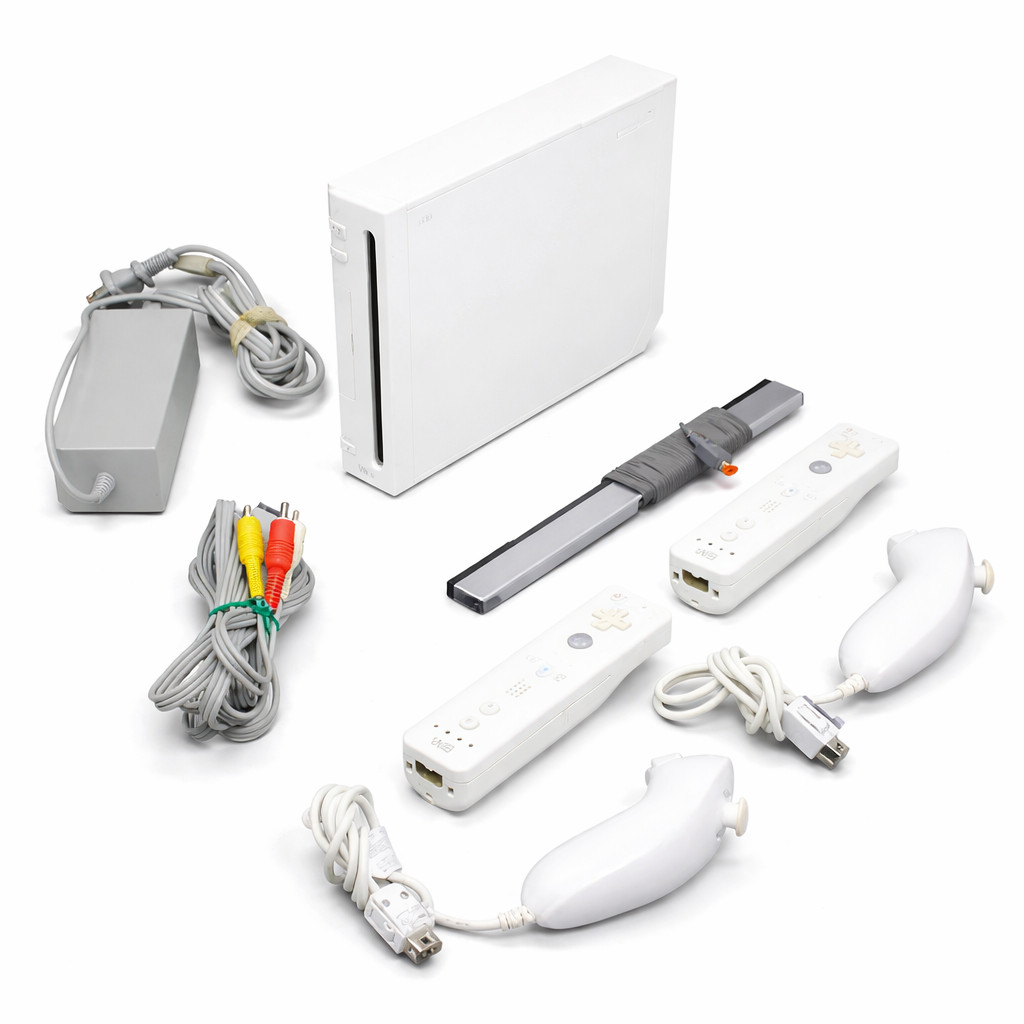Nintendo Wii RVL-001 Console Set: Pick OEM Controllers & Cords