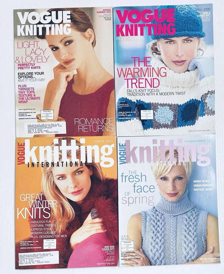 Lot of 11 Vintage Vogue Knitting International Magazine Issues 2000 to 2002 - Image 2 of 4