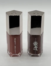 Fenty 02 Fussy & Rose Amber Heat Gloss Bomb Universal Lip Luminizer 0.18oz MINIS
