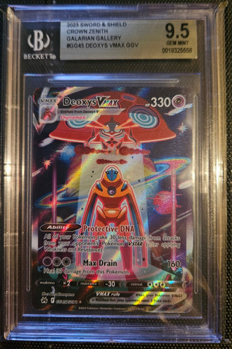 Deoxys VMAX graded BGS 9.5 for sale on eBay