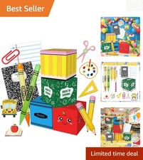 Durable 25-Pc School Party Decoration Set - Vibrant Pencil  Crayon Balloons