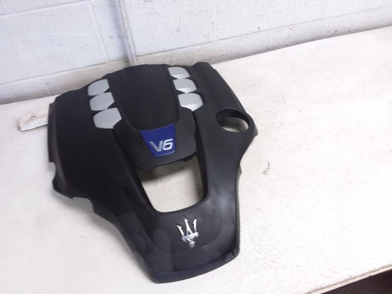 2023 MASERATI GHIBLI Black and Silver Plastic OEM Engine Cover