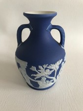 Wedgwood Blue Jasper dip PORTLAND 5" VASE C1867