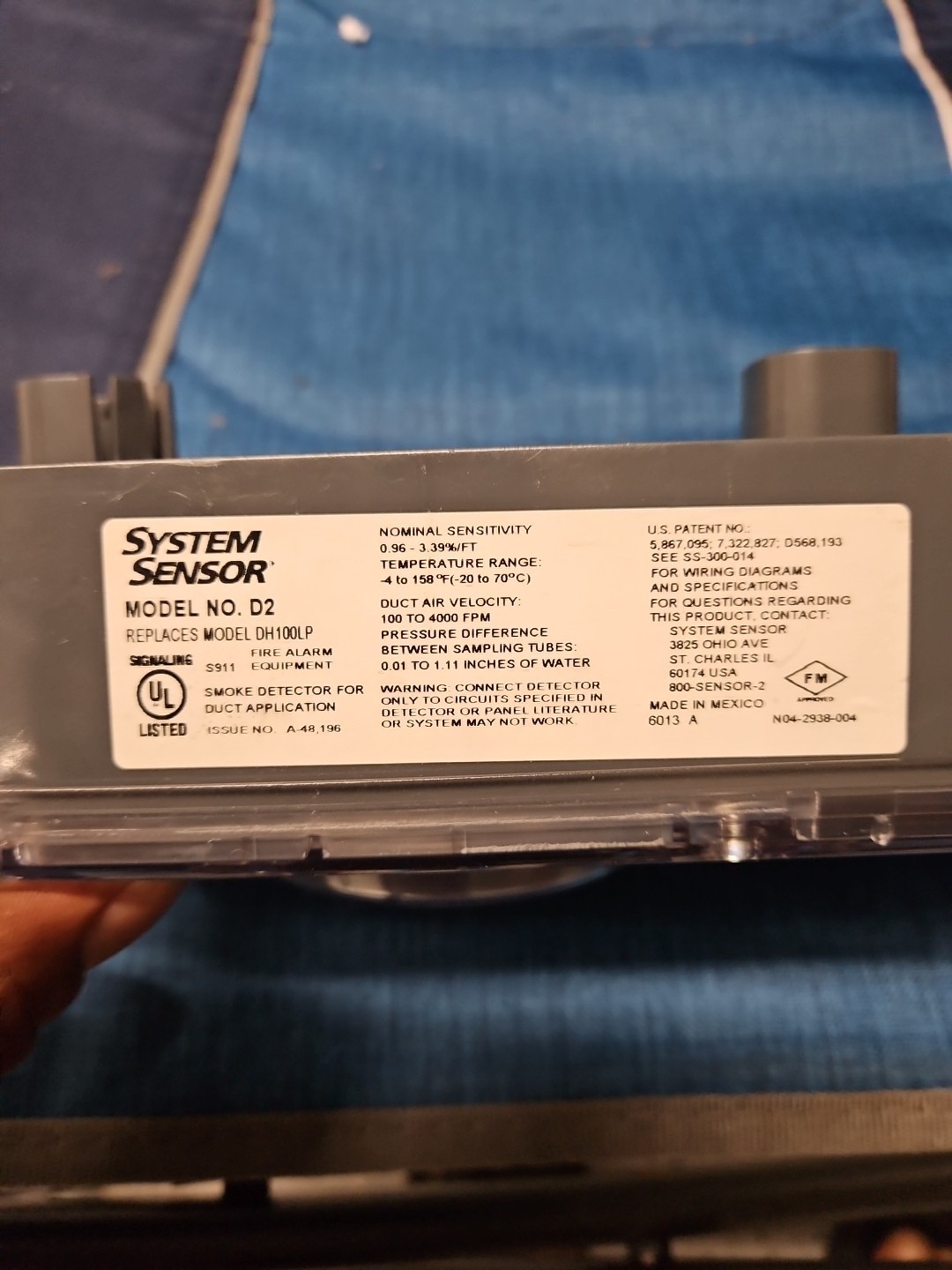 D2 System Sensor System Sensor D2 Duct Detector Replaces DH100LP Duct Detector. | eBay