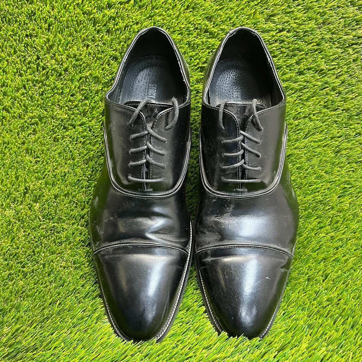 Stacy Adams Mens Kordell Black Leather Plain Cap Toe Oxfords Dress Shoes 7.5 NEW Stacy Adams Newell Plain Toe Oxfords, Black | Dress Shoes  main image 3