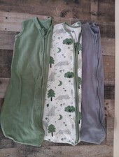 Yoofoos Lot of 3 Baby Sleep Sack Size Small 0-6 Months 100 Cotton
