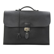 Maletín Hermes Saddle Bag 38 negro unisex #TYB545