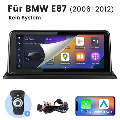 10.25 Display Apple Carplay Auto Nachrüstung für BMW E81 E87 SWC linux Autoradio