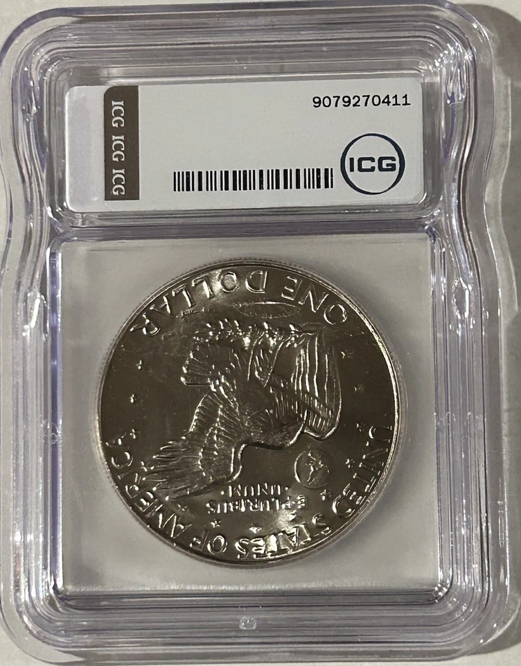 1974 D Eisenhower Dollar MS67 - Rare - Top Pop - Image 3 of 4