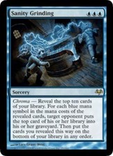 Moderate Play, English MTG Regular Sanity Grinding Eventide Magic the Gathering