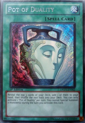 Yugioh! MP Pot of Duality - DREV-EN062 - Secret Rare - Unlimited Edition Moderat