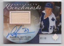 2025-26 Upper Deck Artifacts Benchmarks Darryl Sittler Auto 07/10 Toronto Maple