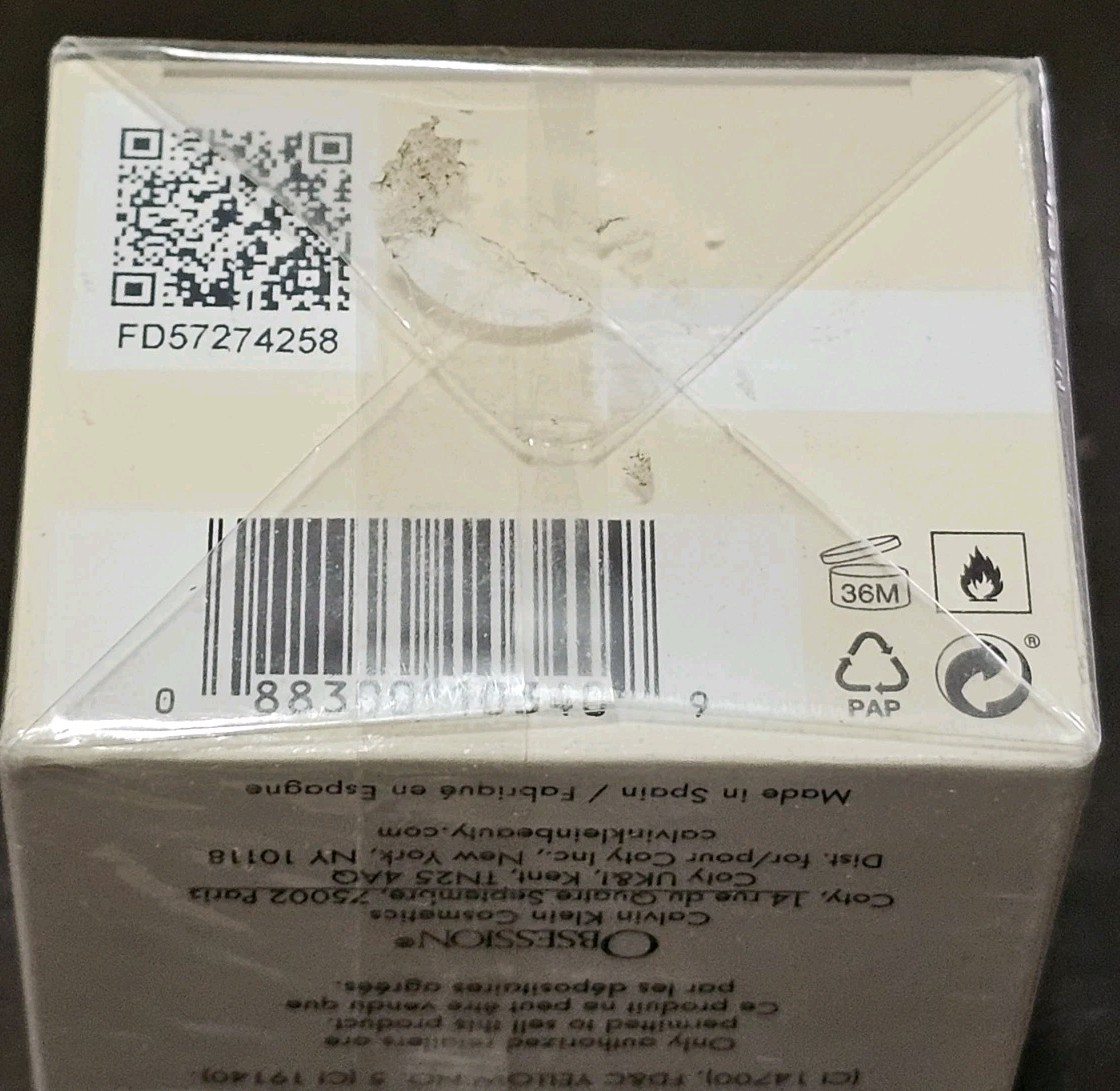 Women's Obsession by Calvin Klein 3.3 oz Eau de Parfum Spray NEW in Box (a)