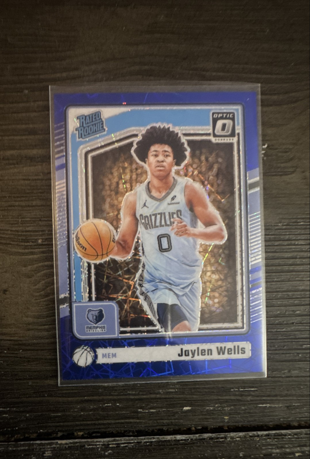2024-25 Panini Donruss Optic - Rookie Jaylen Wells #252 Blue Velocity Prizm (RC)