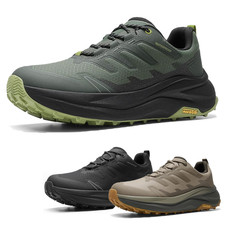 Men’s Waterproof Trail Hiking Shoes Wide Toe Box Outdoor Trekking Sneakers