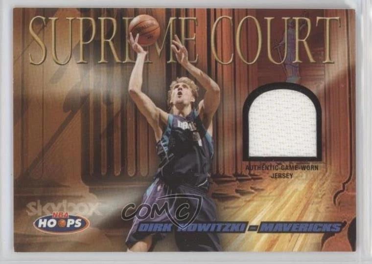 2004 05 NBA Hoops Supreme Court Maillots Dirk Nowitzki #SC/DN HOF