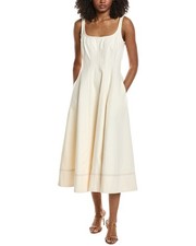 Toccin Tia Midi Dress Women's White 6