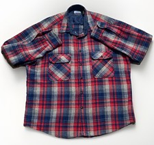 VTG Fieldmaster Flannel Shirt Men's Large Plaid Wool Blend Preppy Outdoors Fall