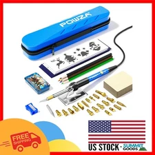 Professional Corded Electric Wood Burning Kit - 60W with 23 Interchangeable Tips