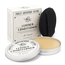 SALTY FISH All-Natural Leather Conditioner & Cleaner w/ Mink Oil, Beeswax (3.53 