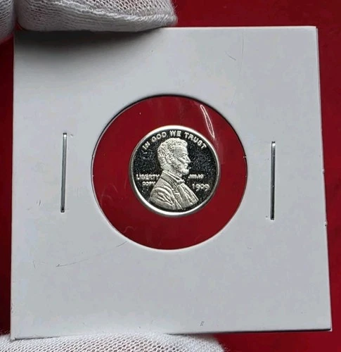 1909 Lincoln Penny / Cent - 1 Gram .999 Fine Silver Bullion Mini Round Coin Bar