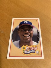 1991 Upper Deck Baseball Heroes Hank Aaron Atlanta Braves #20