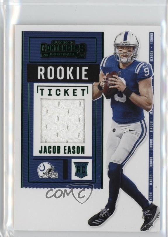 2020 Panini Contenders Rookie Ticket Swatches Variation Jacob Eason RC 1u5y